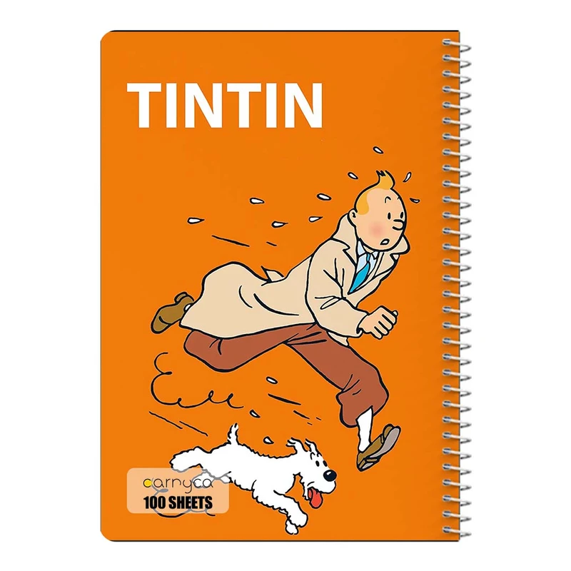 دفتر مشق 100 برگ سیمی کارنیکا طرح ماجراهای تن تن tin tin کد 34865