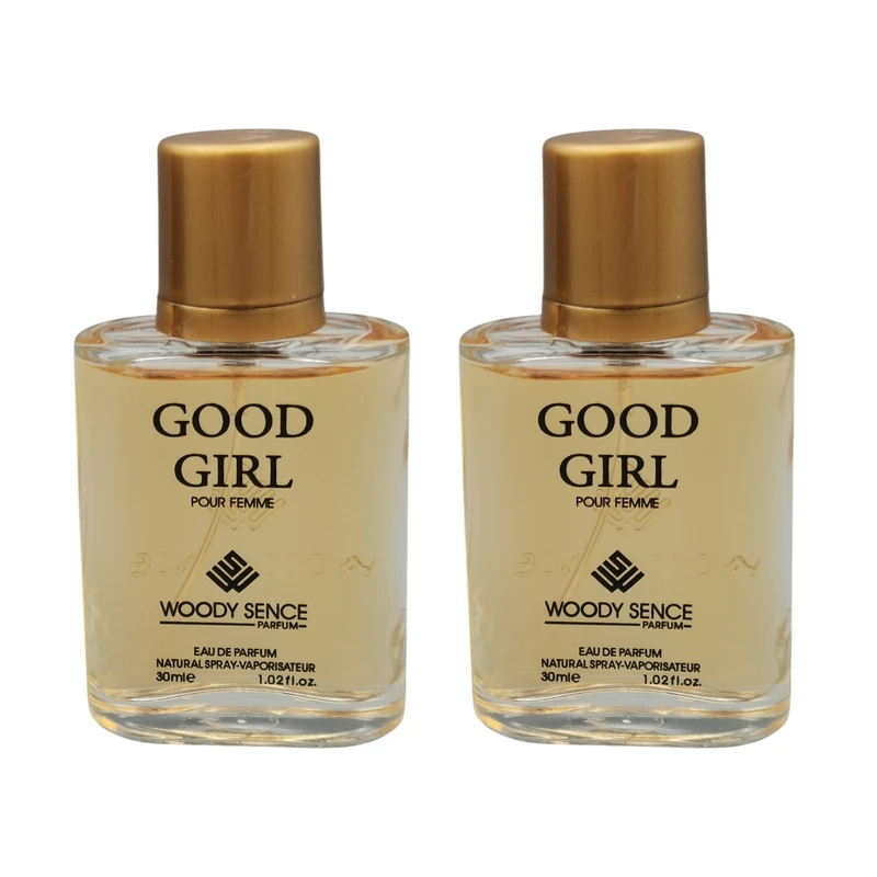 عطر جیبی وودی سنس مدل GOOD GIRL حجم 30 میلی لیتر بسته دو عددی