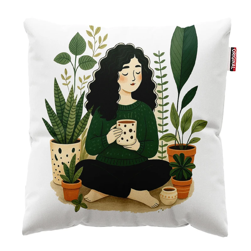 کوسن پاد آفرین مدل  فانتزی کد ۶۲ سایز 30*30 سانتی متر