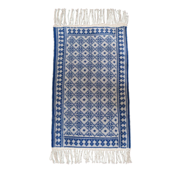 گلیم دستبافت نیم متری مدل خشتی کد 0063