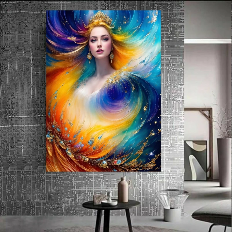 پوستر مدل بک لایت طرح دختر شاهزاده کد BK1183