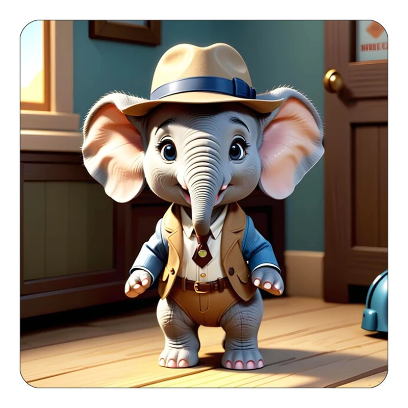 مگنت کاکتی طرح حیوانات کارتونی مدل mp27928