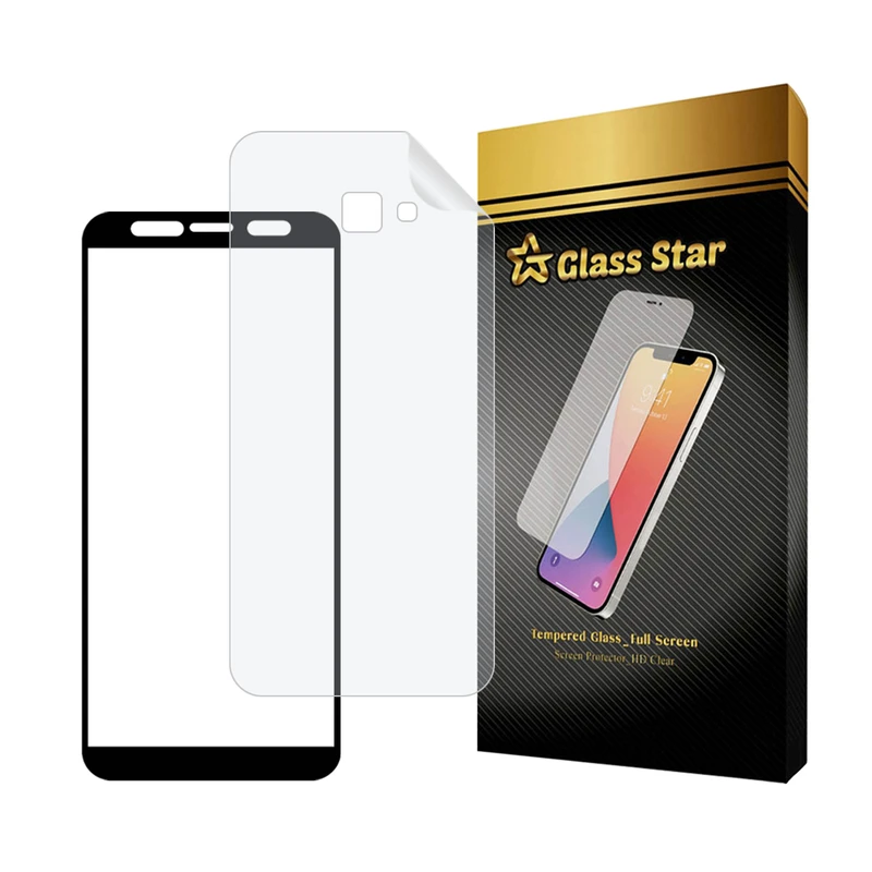 محافظ صفحه نمایش سرامیکی شفاف گلس استار مدل CERAMICNANOST مناسب برای گوشی موبایل سامسونگ Galaxy J4 Plus به همراه محافظ پشت گوشی هیدروژل