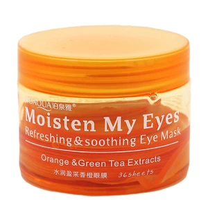 ماسک دور چشم بایو آکوا مدل orange و green tea بسته 36 عددی