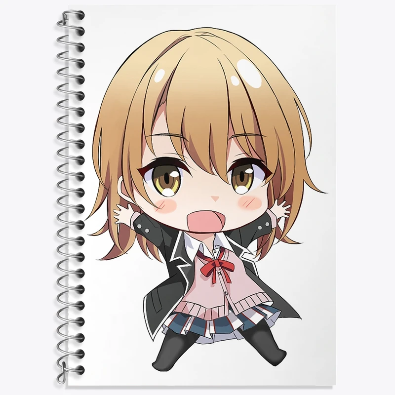 دفتر زبان 50 برگ خندالو مدل دو خط طرح ایروها انیمه جوانی کمدی رومانتیک من کد 32531