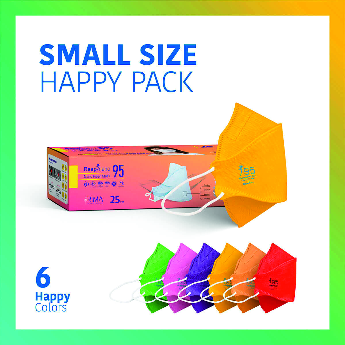 ماسک تنفسی ریما مدل  N95 بسته 25 عددی