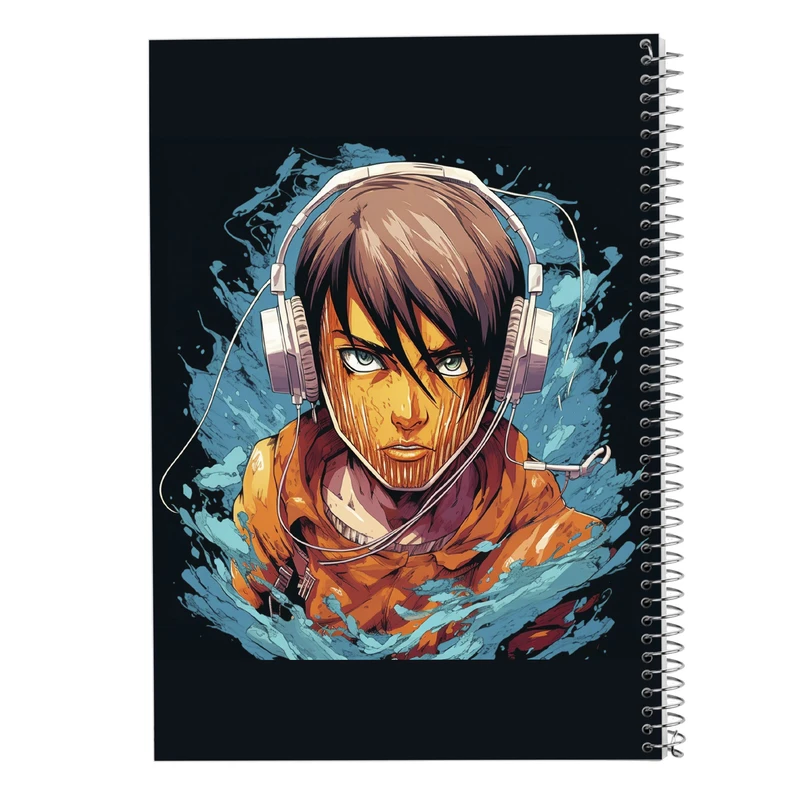 دفتر ژورنال نویسی 50 برگ مدوپد مدل نقطه ای طرح Attack on Titan کد DF10370
