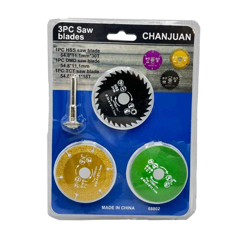 مجموعه 3 عددی صفحه برش فرز انگشتی مدل jt-3