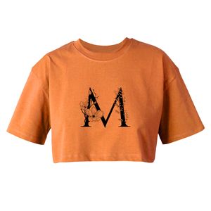 کراپ تی‌شرت آستین کوتاه زنانه مدل M کد Da 607N