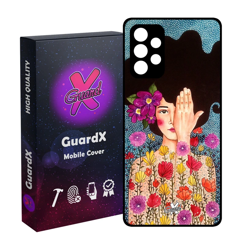 کاور گارد ایکس طرح دختر مدل Glass10144 مناسب برای گوشی موبایل سامسونگ Galaxy A73