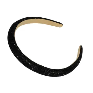 تل مو زنانه مدل پفکی باریک نگین دار کد G_Lnd_491