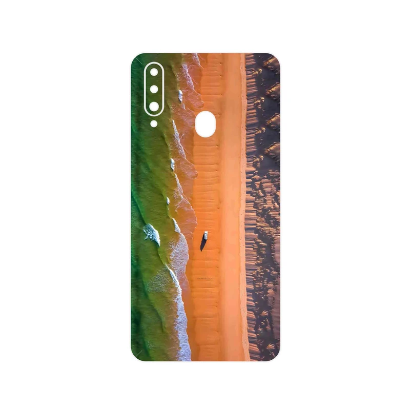برچسب پوششی ماهوت مدل Beach and Green Sea مناسب برای گوشی موبایل سامسونگ Galaxy A20s