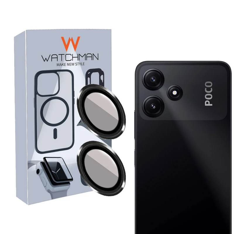 محافظ لنز دوربین واچ من مدل Ring Metal-4K مناسب برای گوشی موبایل شیائومی POCO M6 PRO 5G