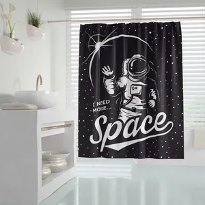 پرده حمام دلفین مدل Space سایز 180x200 سانتی متر
