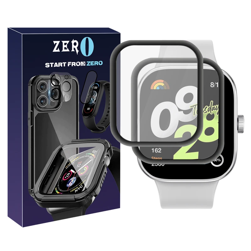 محافظ صفحه نمایش زیرو مدل Pmma-ZR مناسب برای ساعت هوشمند شیائومی Redmi Watch 4 بسته دو عددی