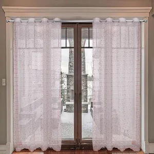 پرده نوین دکور سیاناو مدل شکوفه سایز 280 × 140 سانتی متر