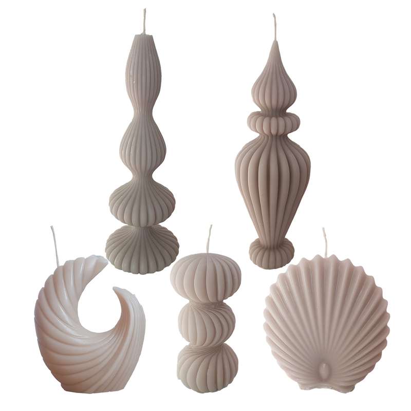 شمع دست ساز مدل DS5  مجموعه 5 عددی