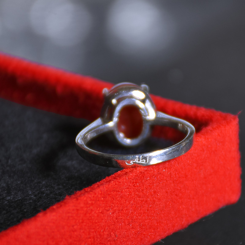 انگشتر نقره زنانه نقره جات لطفی مدل عقیق یمنی کد ANZS02E08 انگشتر نقره زنانه نقره جات لطفی مدل عقیق یمنی کد ANZS02E08