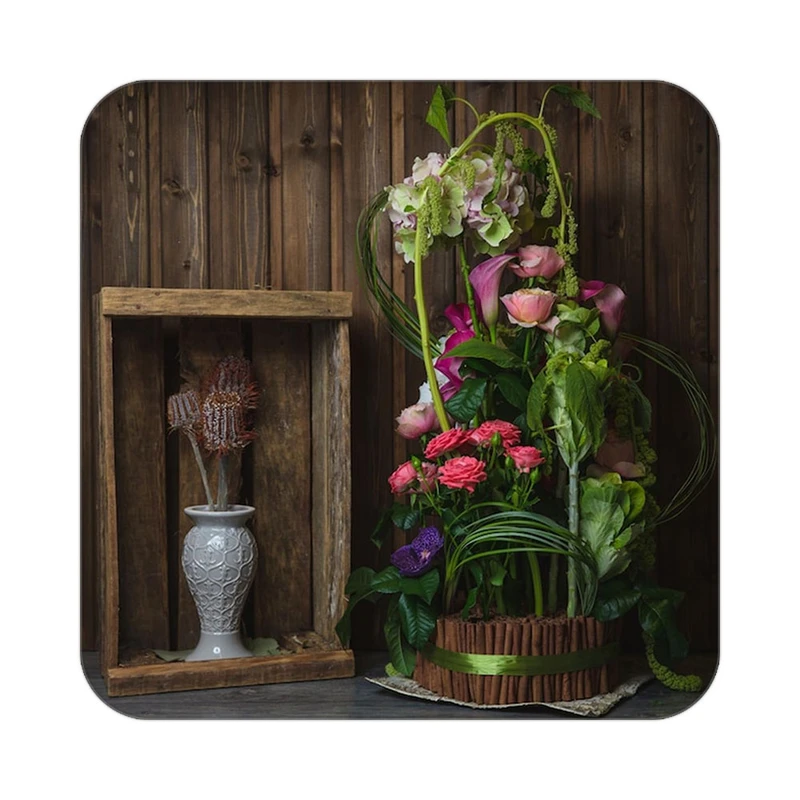 زیر لیوانی کاکتی طرح گل مدل mp17269