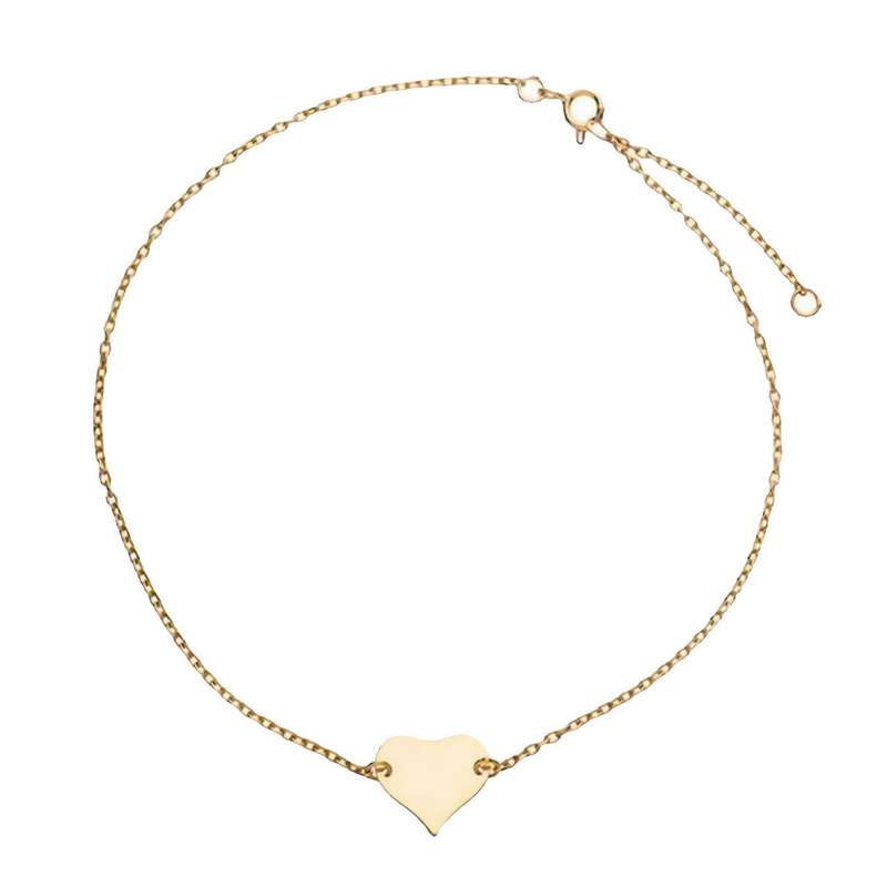 پابند نقره زنانه طرح قلب