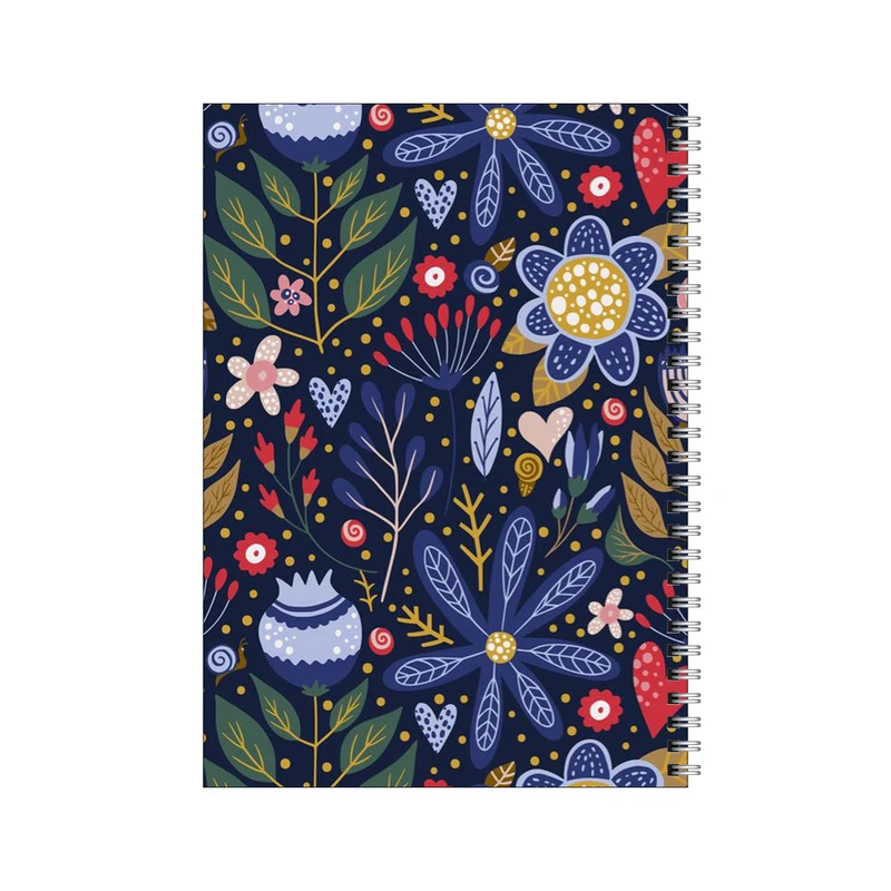 دفتر مشق 80 برگ بامبیلیپ طرح پترن گل کد 2241549