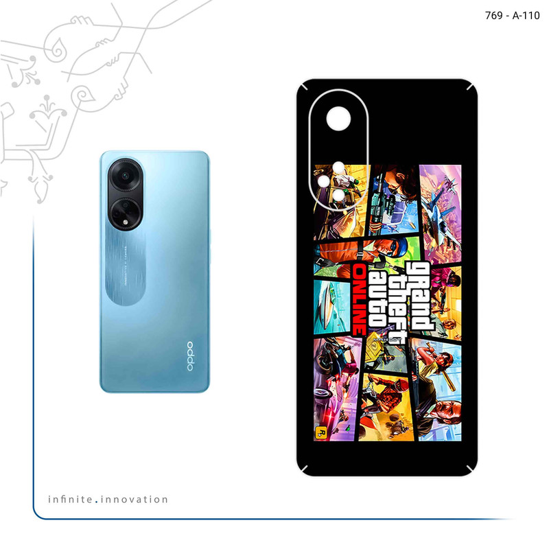 برچسب پوششی ماهوت مدل GTA Online Game Series مناسب برای گوشی موبایل اپو A98