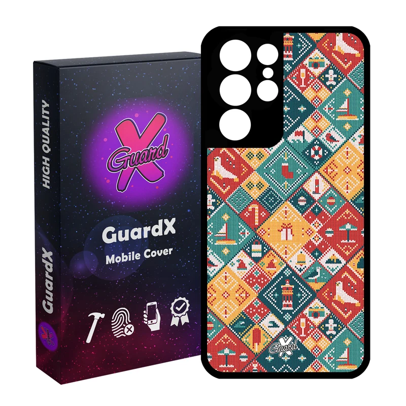 کاور گارد ایکس طرح Pattern مدل Glass10168 مناسب برای گوشی موبایل سامسونگ Galaxy S21 Ultra