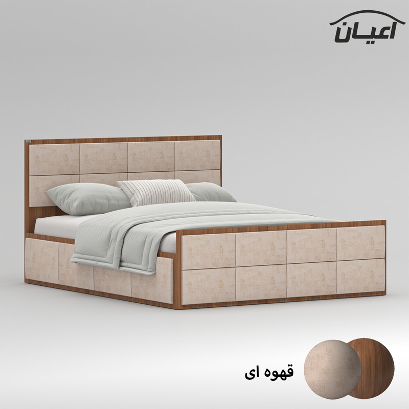 تخت خواب دونفره اعیان مدل FH840 سایز 160x200 سانتی متر