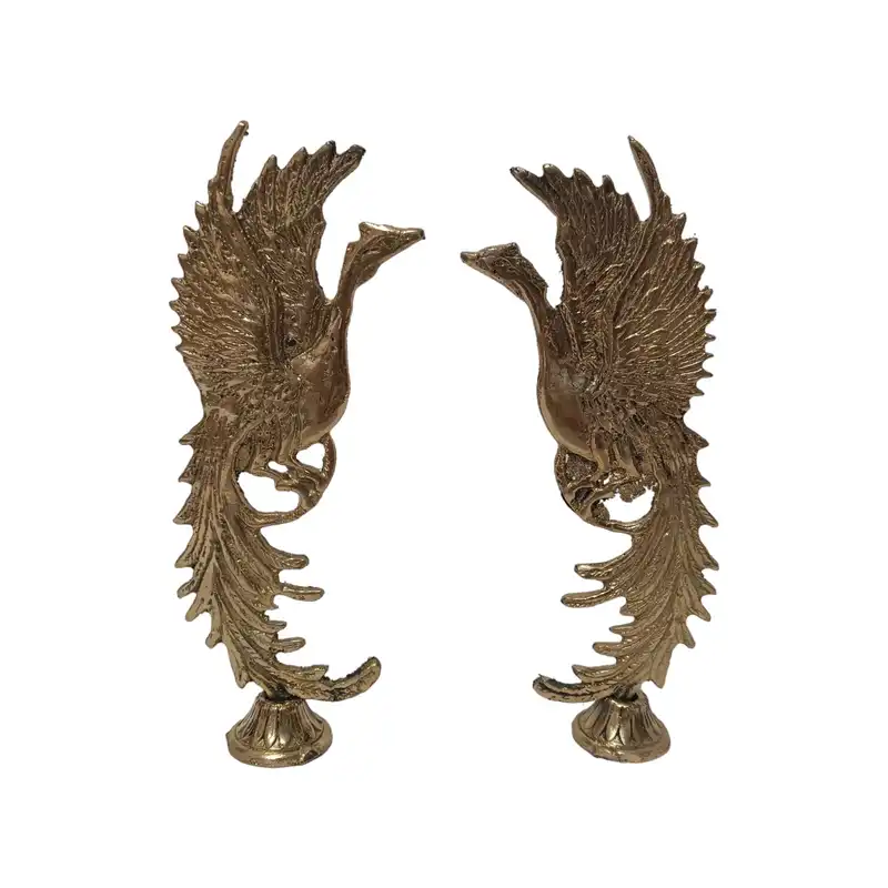 مجسمه برنجی مدل سیمرغ کد H-2061 بسته 2 عددی