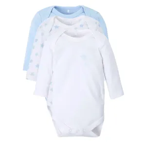 بادی آستین بلند نوزادی نیم ایت مدل S13145627 مجموعه سه عددی