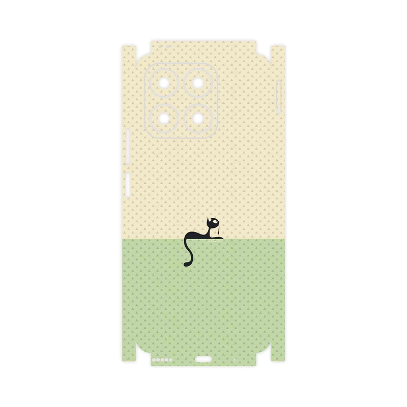 برچسب پوششی ماهوت مدل Minimal Internet Cat Icon-FullSkin مناسب برای گوشی موبایل آنر X8a