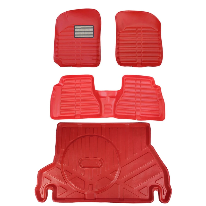 کفپوش سه بعدی خودرو مدل LS مناسب برای پراید صندوقدار به همراه کفپوش صندوق