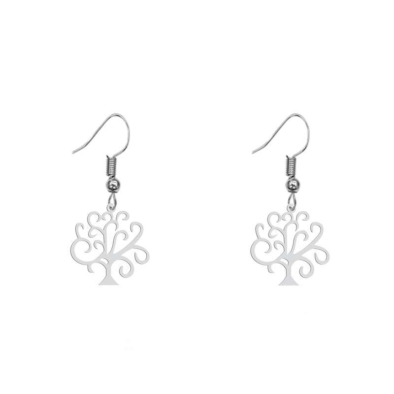 گوشواره زنانه هایکا طرح درخت مدل ha-378