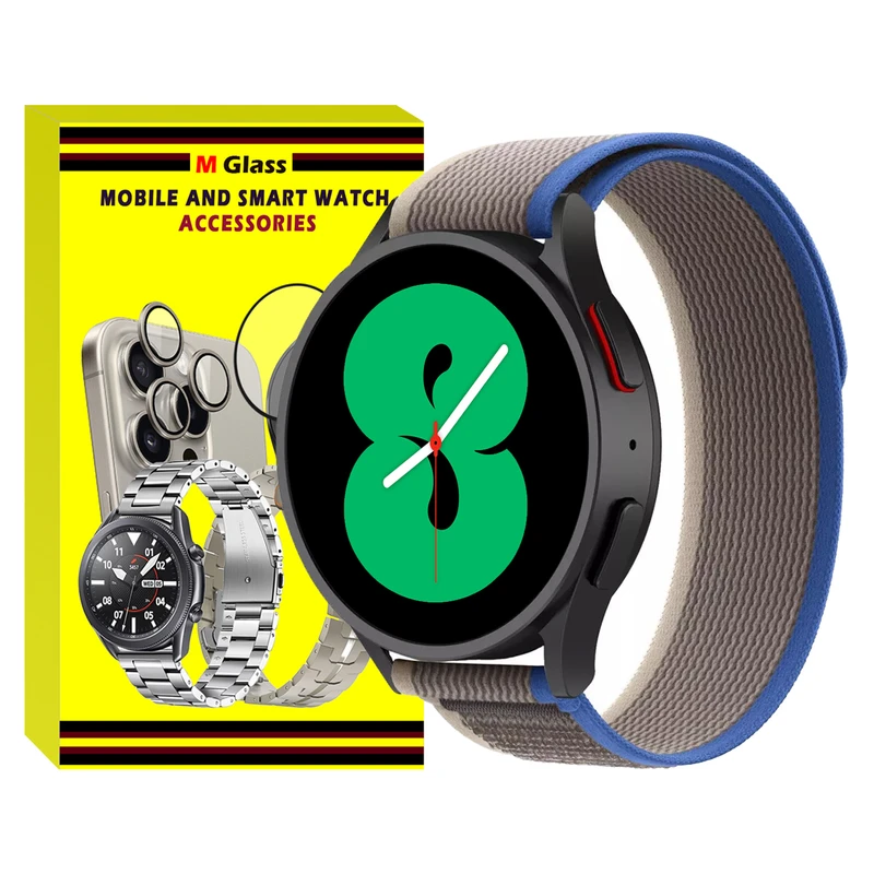 بند ام‌گلس مدل Trail Loop MG مناسب برای ساعت هوشمند سامسونگ Galaxy Watch 4 40mm / Watch 4 44mm / Watch 4 Classic 42mm / Watch 4 Classic 46mm