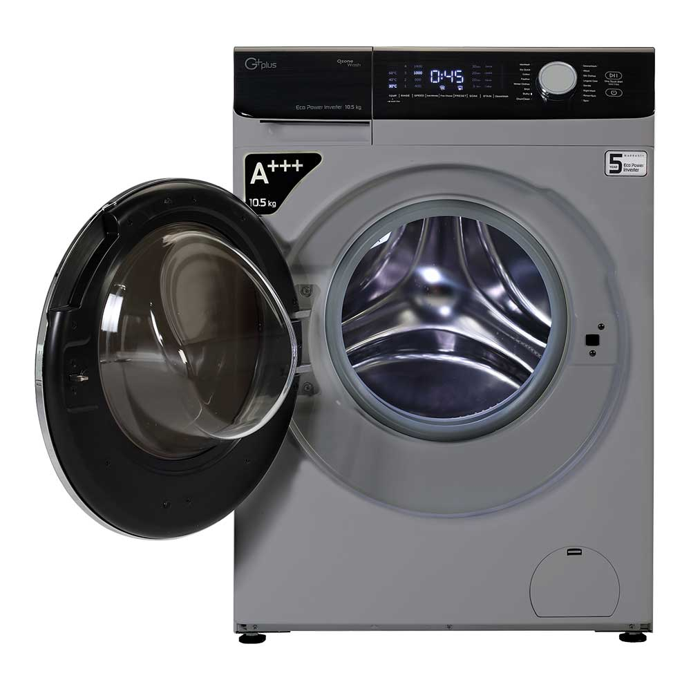 ماشین لباسشویی جی پلاس مدل GWM-M104T ظرفیت 10.5 کیلوگرم