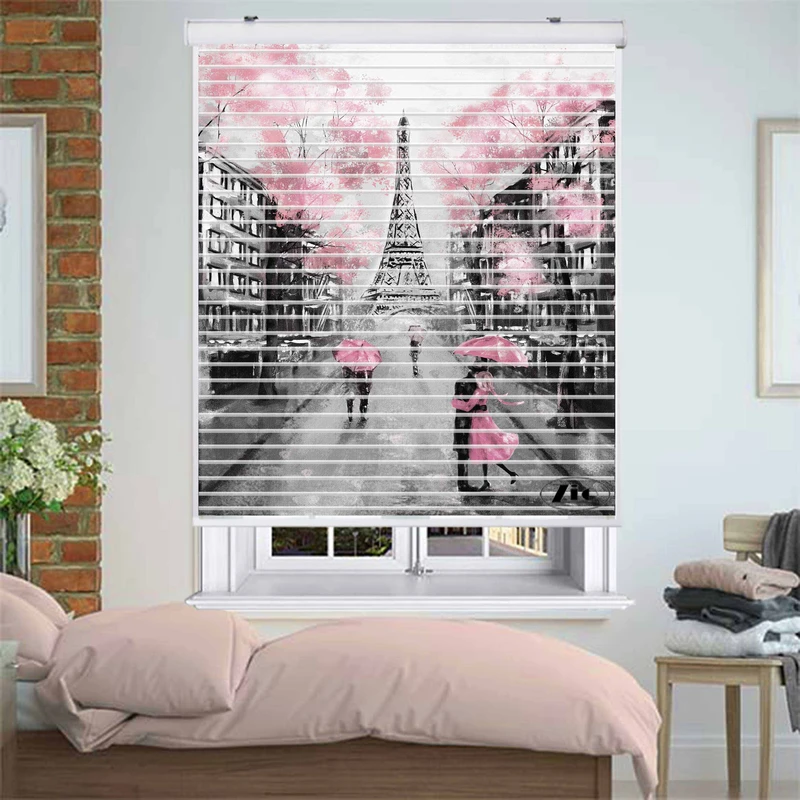 پرده زبرا زیو مدل سیلوئت P-6037 سایز 150x150 سانتی متر