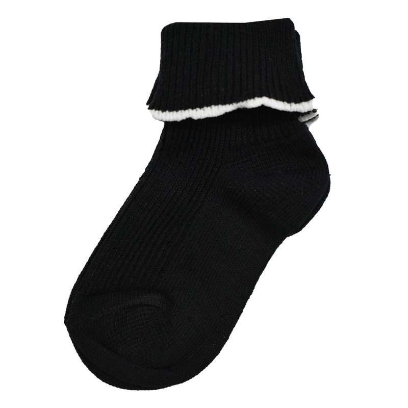 جوراب ساق کوتاه دخترانه سانتاگوستینو مدل 01 رنگ مشکی