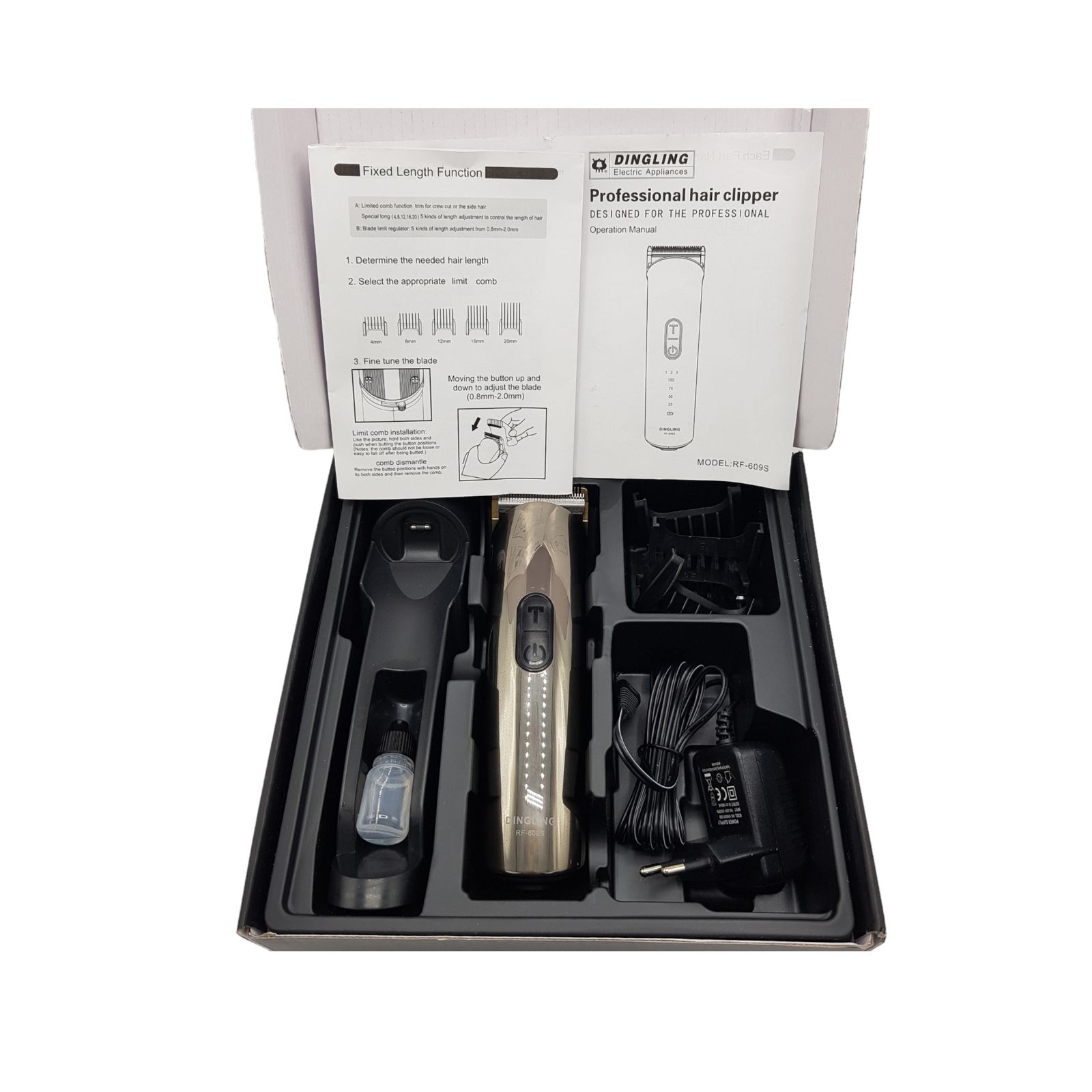 ماشین اصلاح موی سر و صورت دینگ لینگ مدل RF-609S -  - 4
