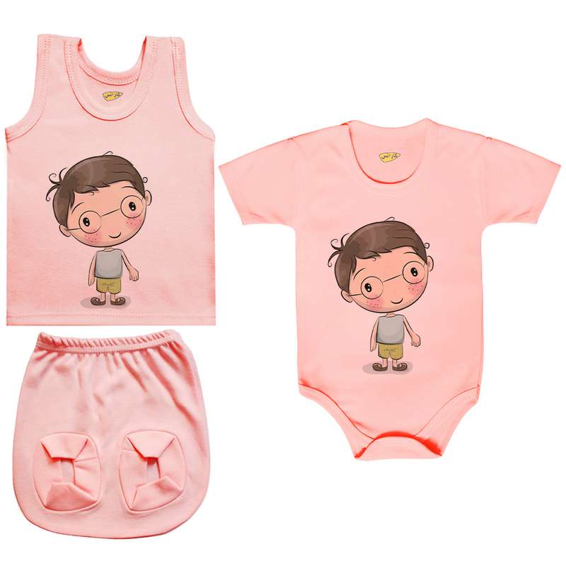 ست 3 تکه لباس نوزادی کارانس مدل PRSZS-3269