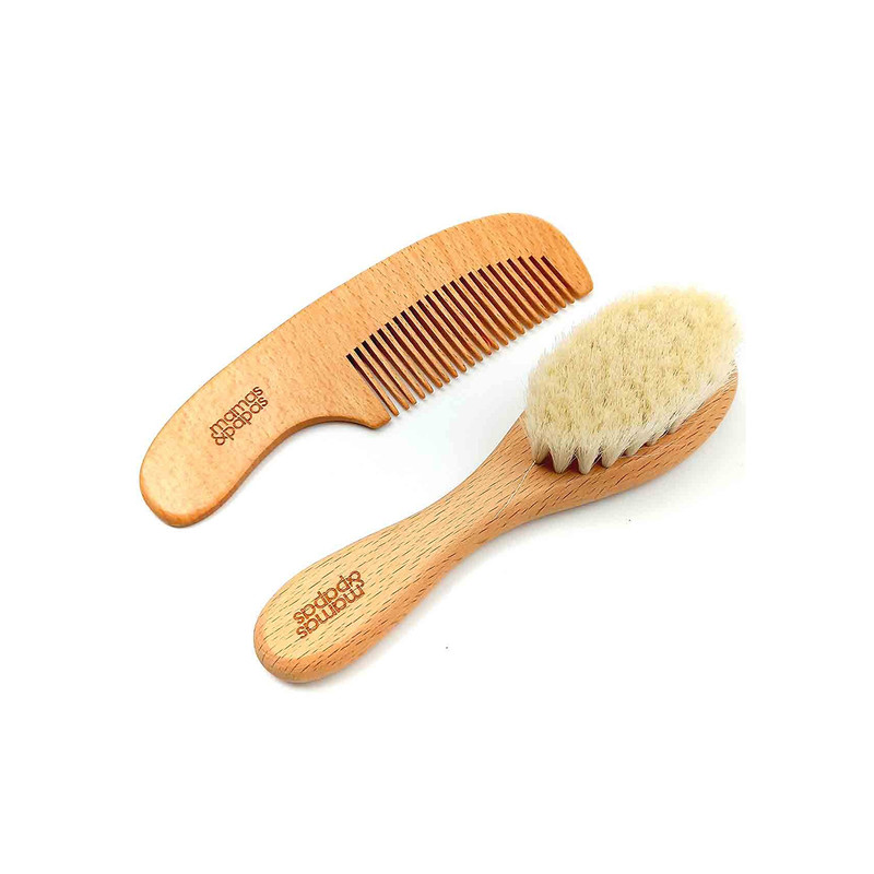 ست شانه و برس کودک ماماس اند پاپاس طرح چوب