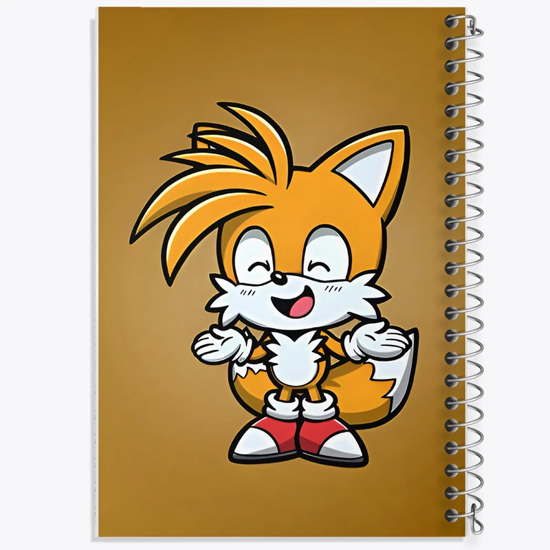 دفتر مشق 100 برگ خندالو طرح سونیک تیلز کد N5957