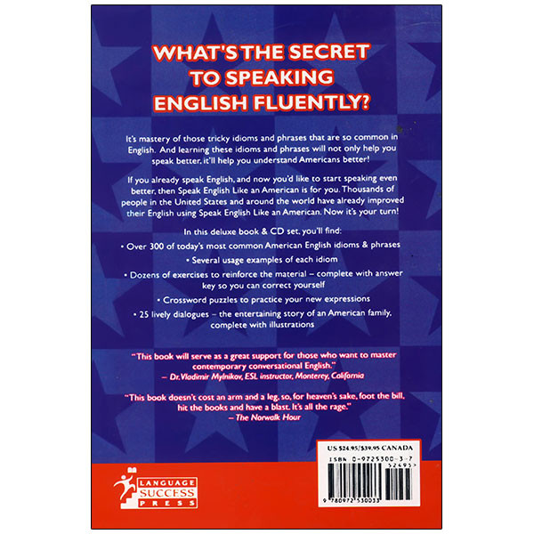 کتاب Speak English Like An American اثر AMY GILLETT انتشارات language success press
