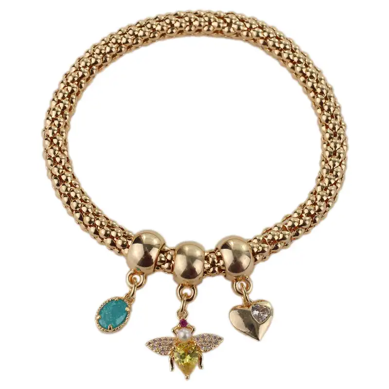 دستبند النگویی زنانه وای اس ایکس مدل قلب کد AAD-148