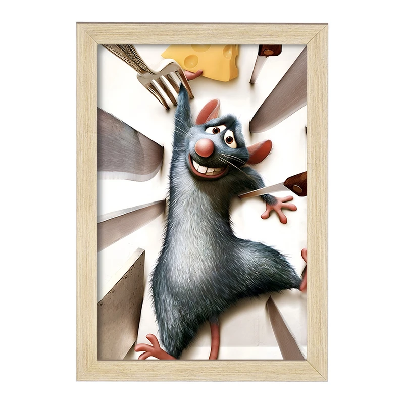 تابلو خندالو مدل موش سرآشپز (Ratatouille) کد F8328