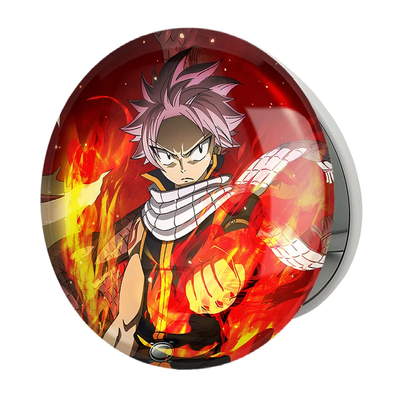 آینه جیبی خندالو طرح ناتسو انیمه فری تیل Fairy Tail مدل تاشو کد 16467 