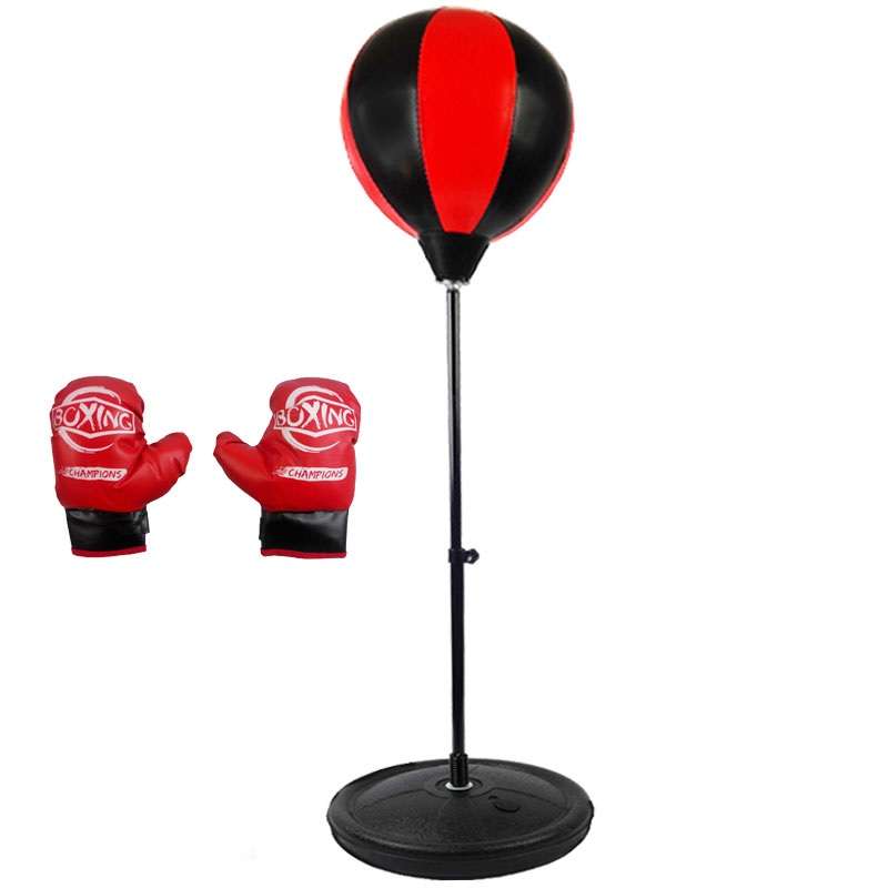 کیسه بوکس مدل پایه دار ایستاده بادی کد LT-501B18 به همراه دستکش