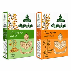 Khoshkhorak Oat Flakes & Instant Oatmeal Breakfast Pack of 2