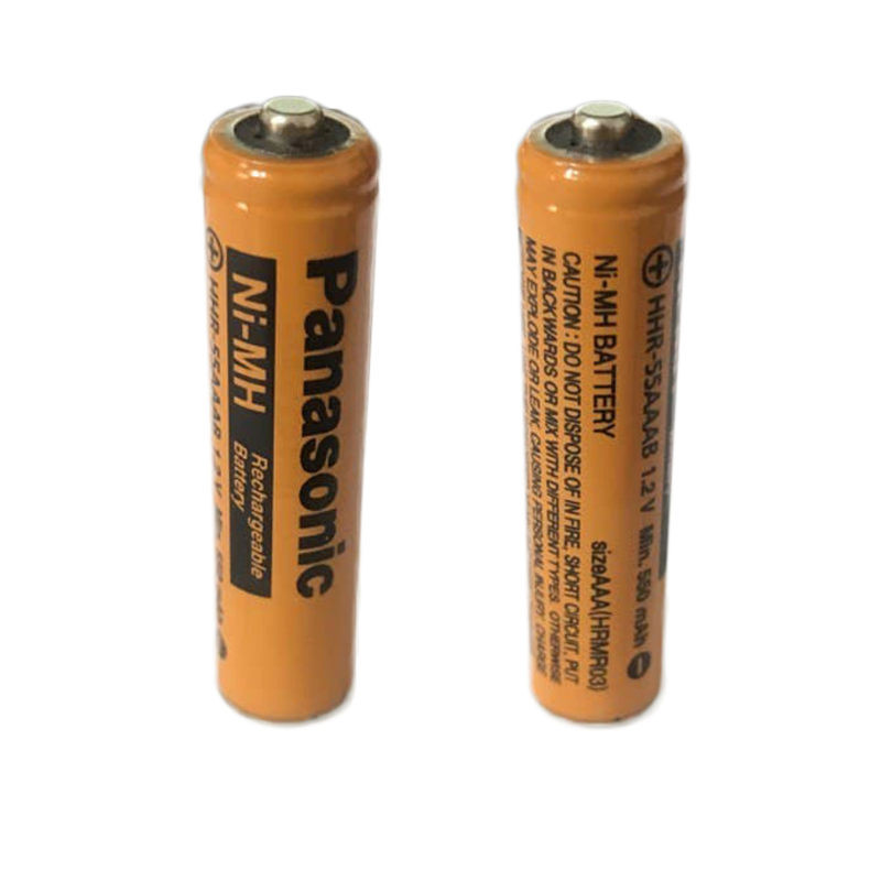 باتری نیم قلمی قابل شارژ پاناسونیک مدل Ni-MH.HHR-55AAABHRMR03 بسته دو عددی