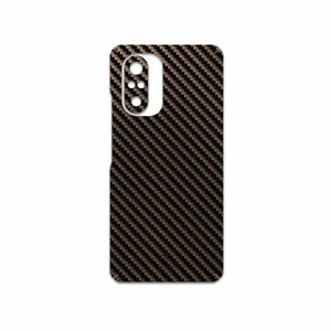MAHOOT Glossy-Brown-Fiber Cover Sticker for Xiaomi Mi 11i
