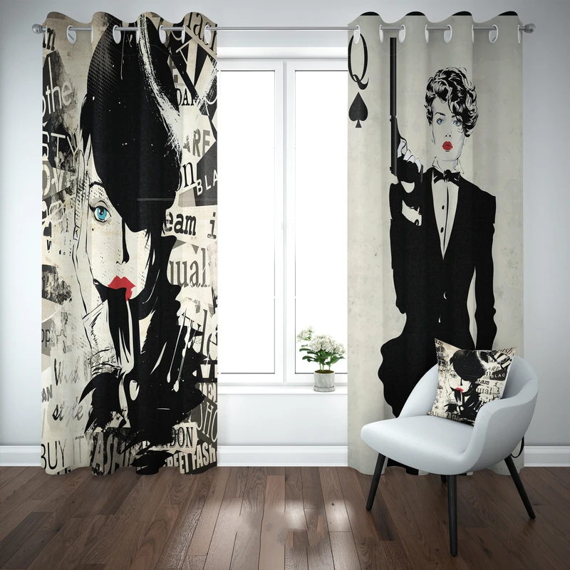 پرده مدل b2058 سایز 140×280 سانتی متر